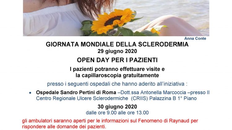 GIORNATA MONDIALE DELLA SCLERODERMIA 29 giugno 2020